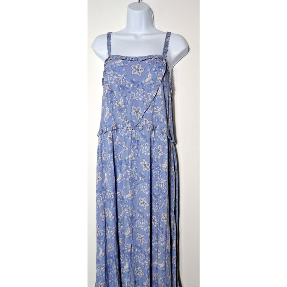 Spell Blue Floral Midi Dress - Picture 3 of 16
